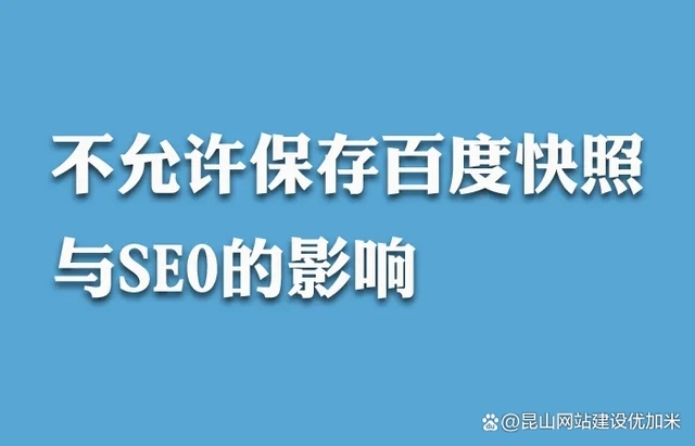 百度快照“消失”網站seo還能做嗎？